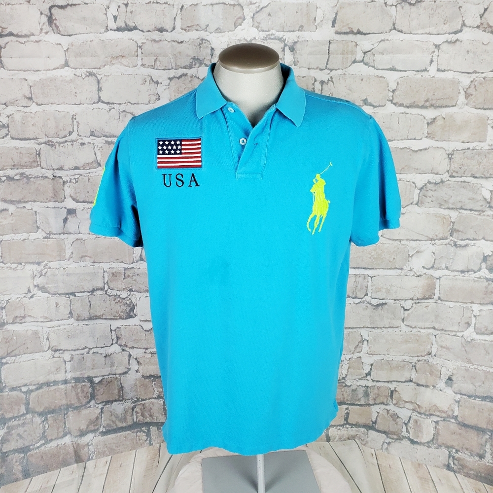Polo Ralph Lauren Big Pony USA Polo Shirt XL - Picture 1 of 16